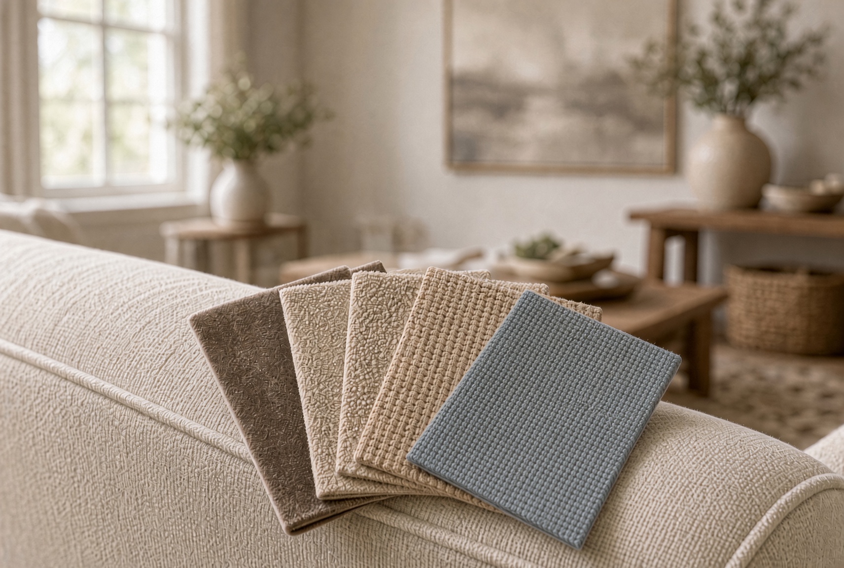 Fabric samples compared for durability and hand
